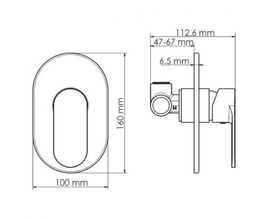 Смеситель для душа WasserKRAFT Mindel 8551_, изображение 3