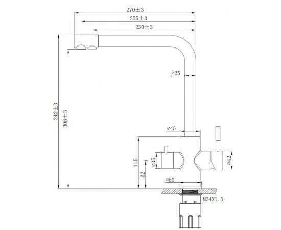 Смеситель для кухонной мойки ESKO K24 K24_, изображение 3