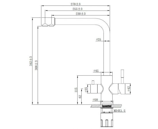 Смеситель для кухонной мойки ESKO K24 K24 B_, изображение 2