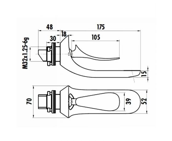 Смеситель для раковины Creavit Foglia FG1401, хром_, изображение 2