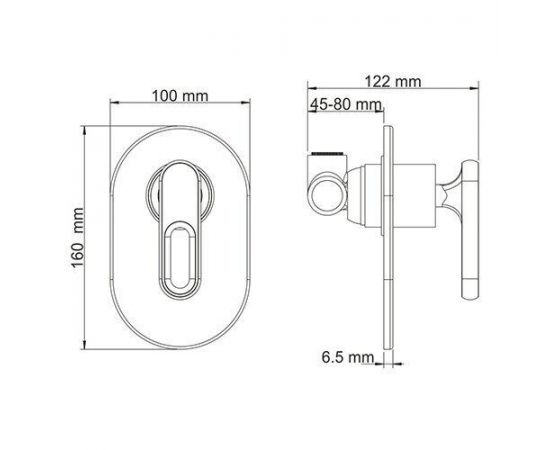 Смеситель для душа WasserKRAFT Kammel 1851_, изображение 3