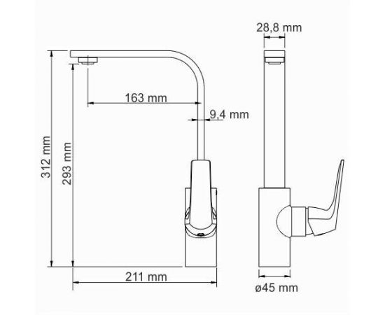 Смеситель для кухни WasserKRAFT Neime 1907_, изображение 3