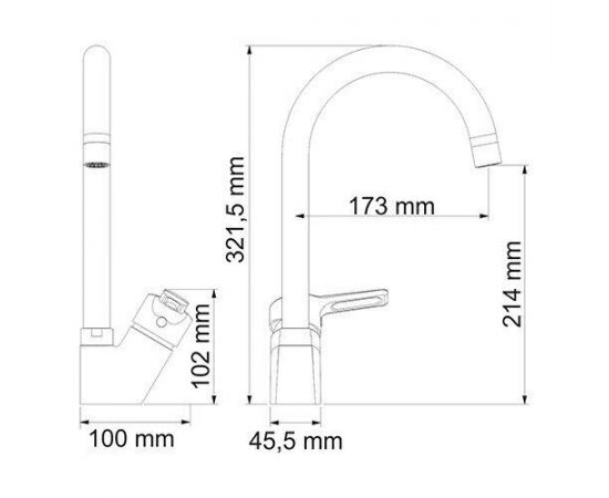 Смеситель для кухни WasserKRAFT Ruhr 24407_, изображение 3