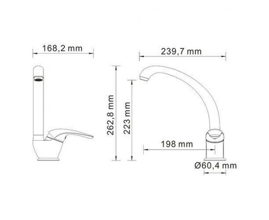 Смеситель для кухни WasserKRAFT Rossel 2807_, изображение 3