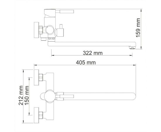 Смеситель для ванны с длинным изливом WasserKRAFT Main 4102L_, изображение 3