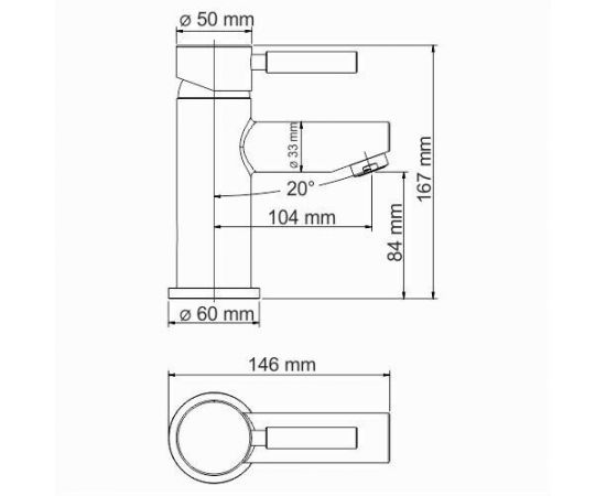 Термостатический смеситель для умывальника WasserKRAFT Main 4103Thermo_, изображение 3