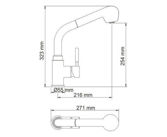 Смеситель для кухни WasserKRAFT Main 4166_, изображение 3