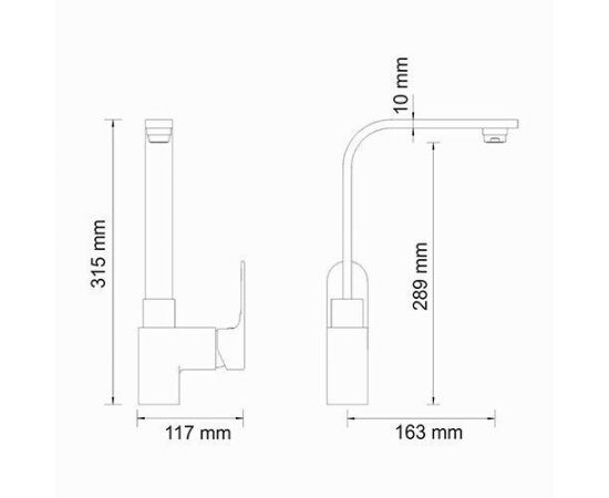 Смеситель для кухни WasserKRAFT Dinkel 5807_, изображение 3