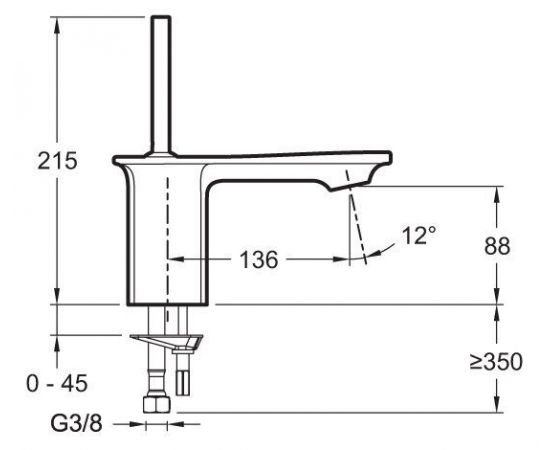 Смеситель Jacob Delafon Stance E14760-CP для раковины_, изображение 7