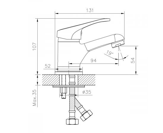 Смеситель для раковины DECOROOM DR21011_, изображение 2