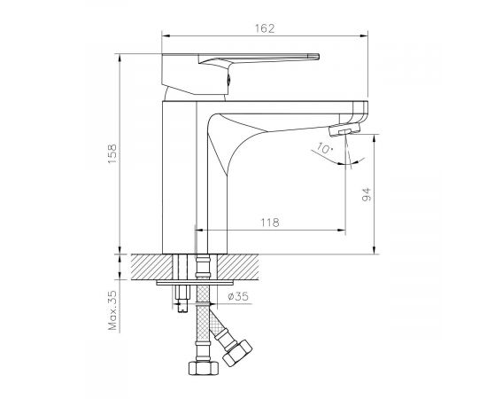 Смеситель для раковины DECOROOM DR72011_, изображение 2