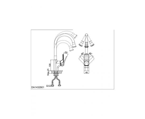 Смеситель для кухни D&K Berlin Technische DA1432915_, изображение 2