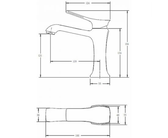 Смеситель для раковины Comforty FC066A-CCT 00-00004520, хром_, изображение 9