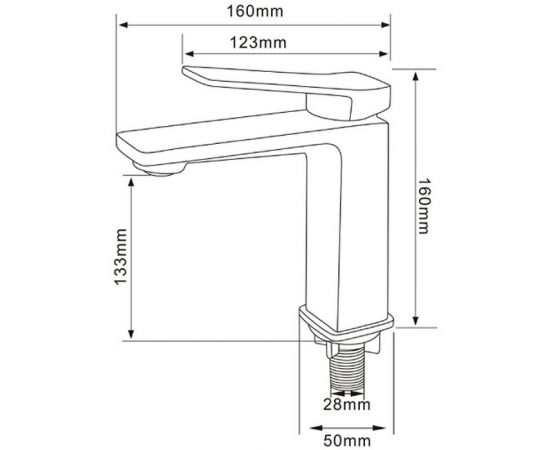 Смеситель для раковины Comforty FC071A-CMT 00-00004524, черный_, изображение 7