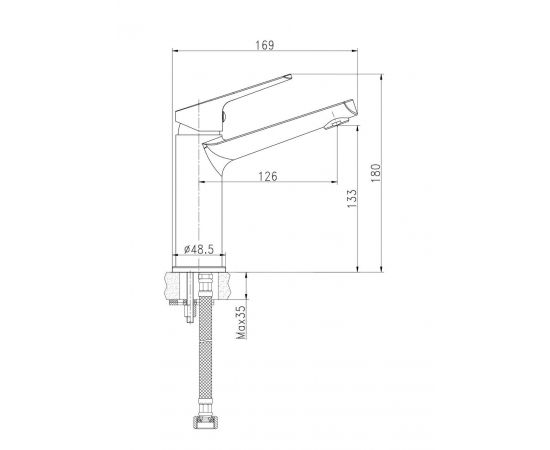 Смеситель для раковины Cersanit FLAVIS 63037_, изображение 8