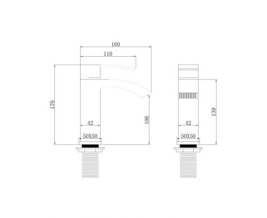 Смеситель ABBER Wasserfall AF8610 для раковины, хром_, изображение 3