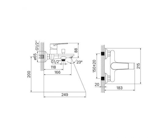 Смеситель IDDIS Edifice EDISB00I02WA для ванны с душем_, изображение 7