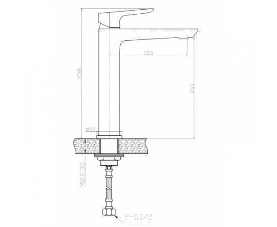 Смеситель для раковины WeltWasser WW MX ODER 415 хром_, изображение 2