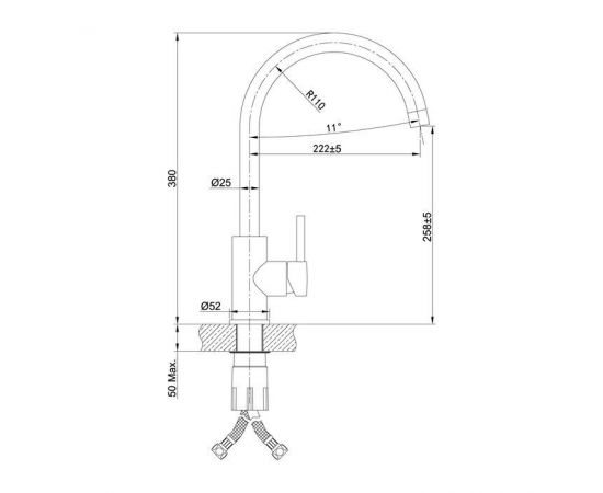 Смеситель IDDIS Kitchen K05STJ0i05 для кухонной мойки_, изображение 6