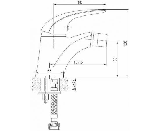 Смеситель для биде Aquanet Cobra SD90364_, изображение 3