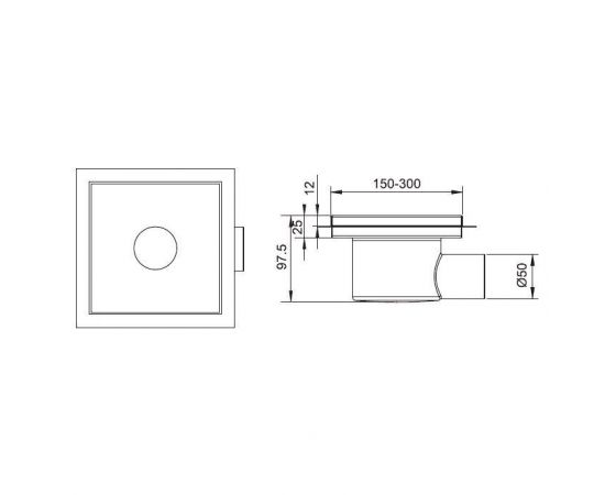 Душевой трап RGW SDR-11 Q 21211130-02_, изображение 4