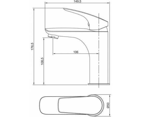 Смеситель для раковины Aquanet Atletic AF310-10С_, изображение 3