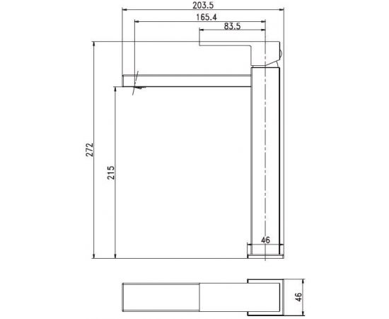 Смеситель для раковины Aquanet Blanco AF420-11W_, изображение 3