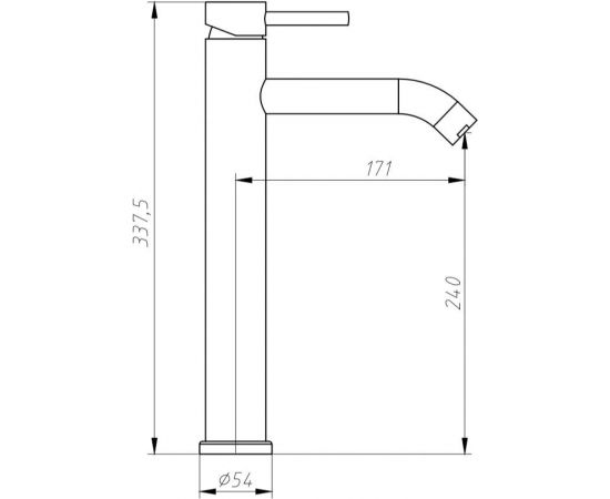 Смеситель для раковины Aquanet Steel AF210-11S_, изображение 3