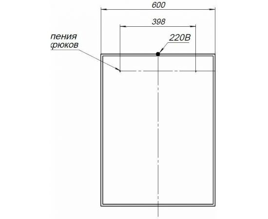 Зеркало Aquanet Nova Lite 60 белый LED арт.00242620_, изображение 4