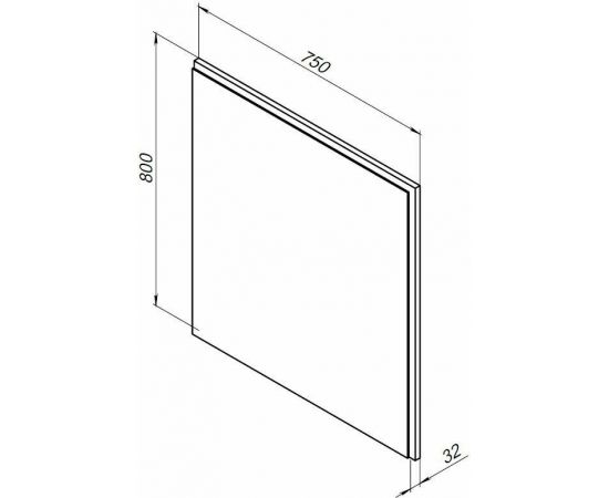 Зеркало Aquanet Nova Lite 75 белый LED арт.00242271_, изображение 2