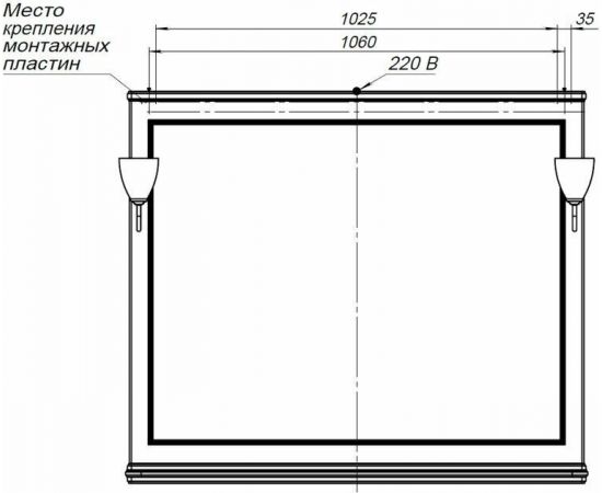 Зеркало Aquanet Валенса NEW 120 белый арт.00238831_, изображение 4