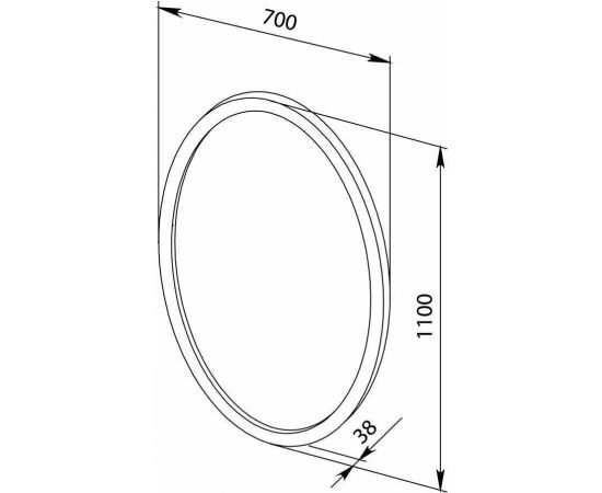 Зеркало Aquanet Сопрано 70 белый арт.00169607_, изображение 3