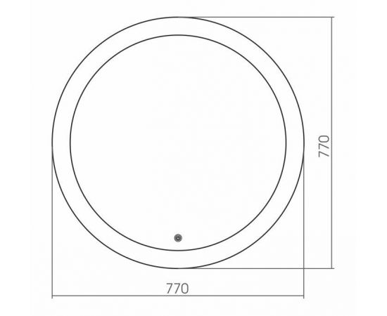 Зеркало Grossman Cosmo D770 с сенсорным выключателем_, изображение 2