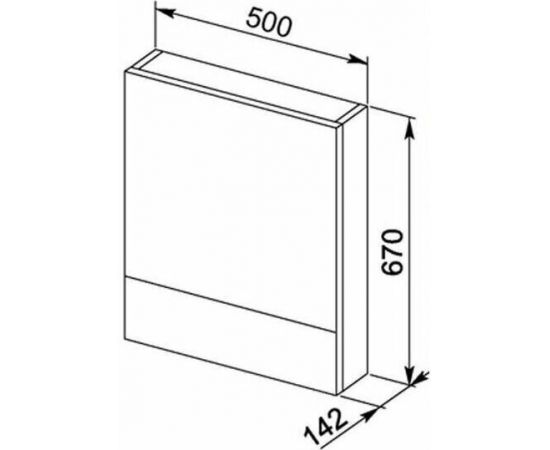 Зеркало-шкаф Aquanet Нота 50 венге арт.00172682_, изображение 3