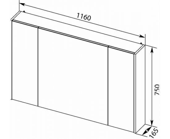 Зеркало-шкаф Aquanet Остин 120 белый арт.00203926_, изображение 3