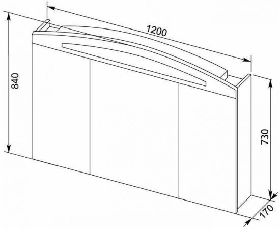 Зеркало-шкаф Aquanet Тренто 120 венге арт.00156445_, изображение 3