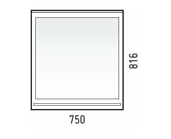 Зеркало с полкой Corozo Блюз 75_, изображение 6