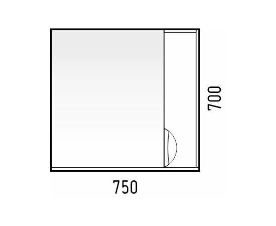 Зеркало-шкаф Corozo Чикаго 75_, изображение 4