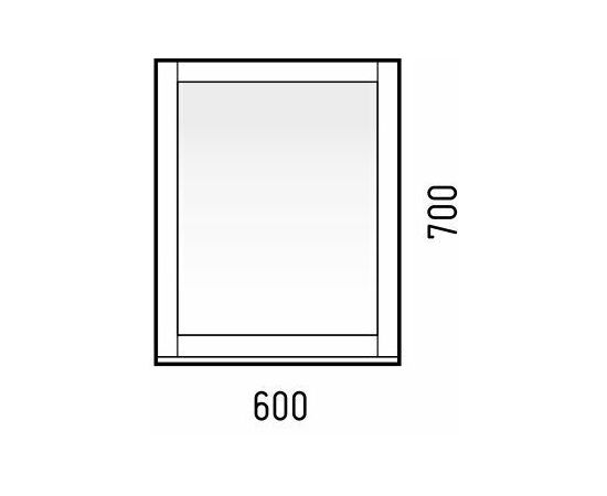 Зеркало с полкой Corozo Техас 60_, изображение 5
