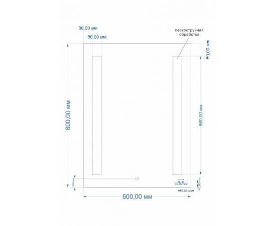 Зеркало Cersanit LED 020 BASE 60_, изображение 3