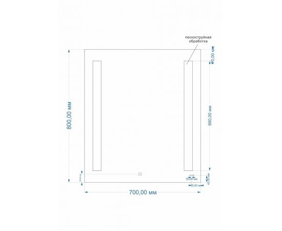 Зеркало Cersanit LED 020 BASE 70_, изображение 3