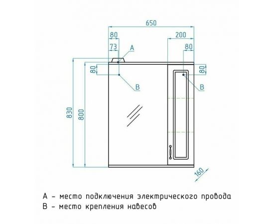 Зеркальный шкаф Style Line Олеандр-2 90/С, рельеф пастель_, изображение 9