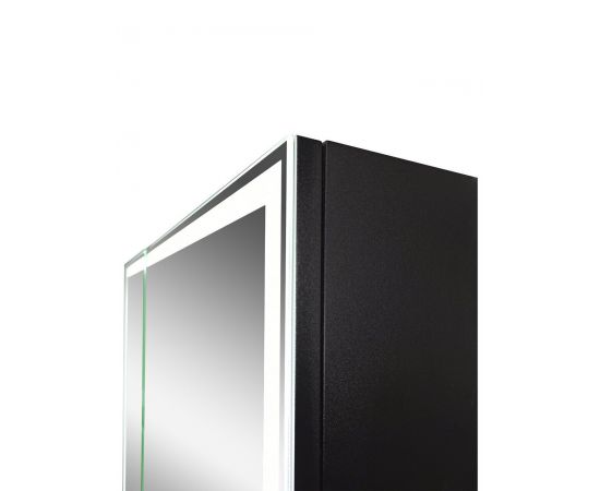 Зеркало-шкаф Континент "Mirror Box black Led" 1000х800_