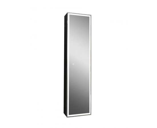 Зеркало-шкаф Континент "Mirror Box black Led" 400х1600_