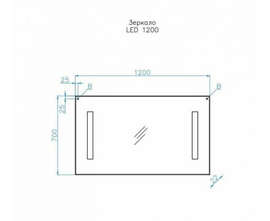 Зеркало Style Line LED 1200 с подсветкой_, изображение 5