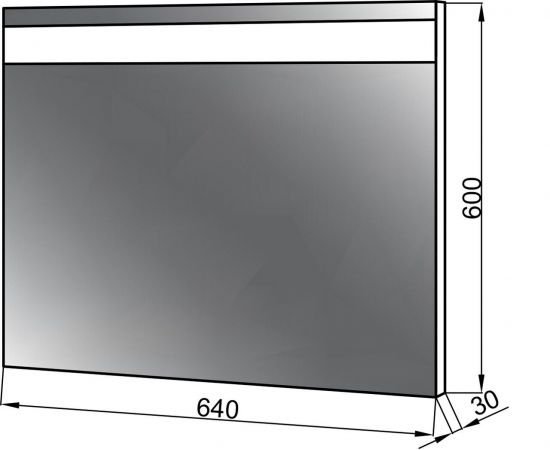 Зеркало Ceruttispa Эмилия 64 LED_, изображение 2