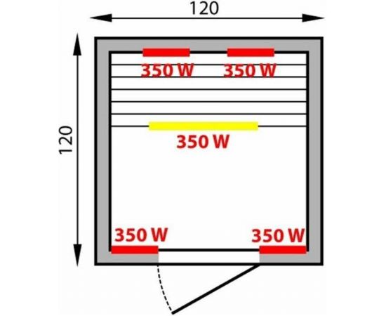 Инфракрасная кабина (сауна) Mountfield Grenada 2 (120x120)_, изображение 2