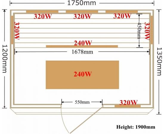 Инфракрасная сауна SaunaMagic White CS Maxi (175х120)_, изображение 7