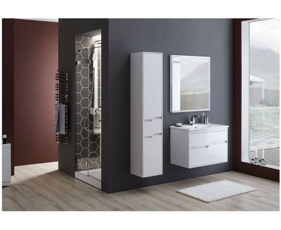 Шкаф-пенал для ванной Aquanet Модена 35 L белый глянец арт. 00218461_, изображение 6