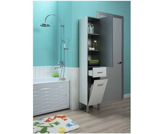 Шкаф-пенал для ванной Aquanet Верона 35 б/к белый (напольный) арт. 00178973_, изображение 8